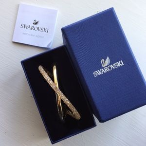 Swarovski Gold Bangle Bracelet